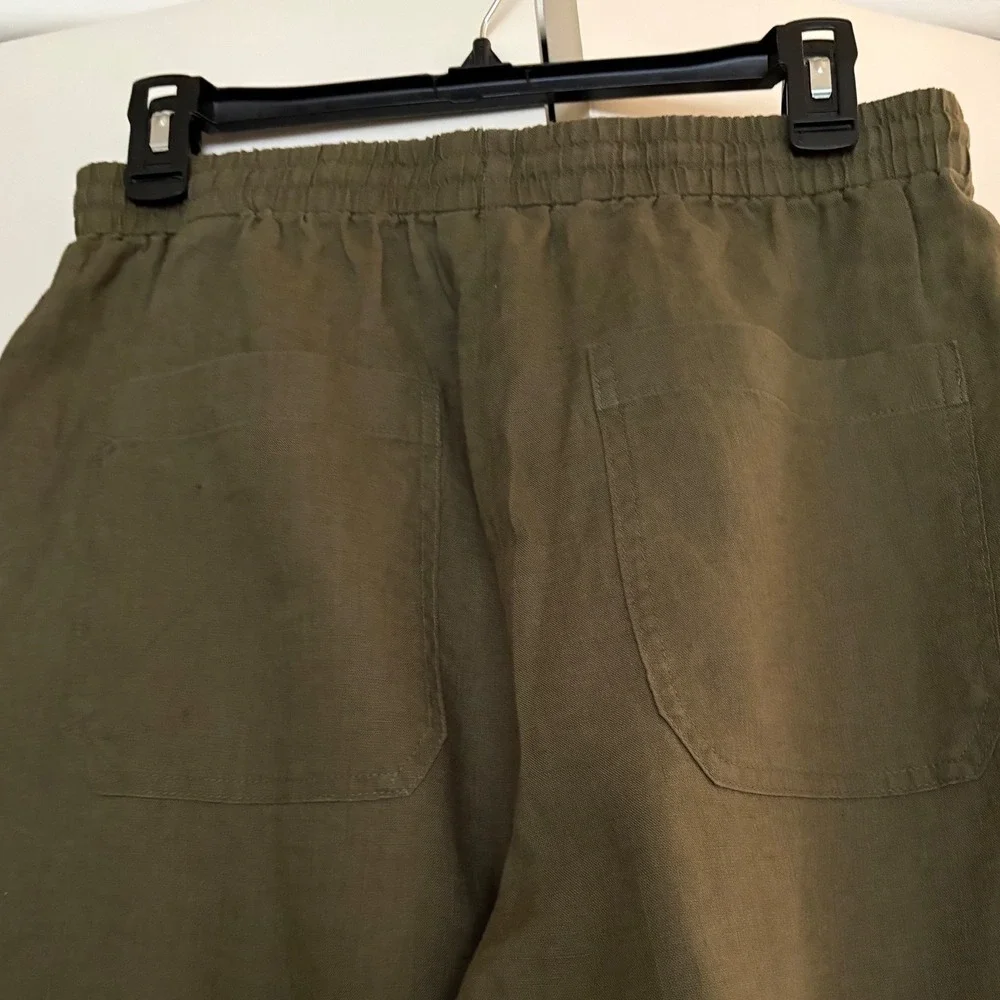 Banana Republic THE GETAWAY STRAIGHT-LEG PULL-ON PANT IN LINEN | M